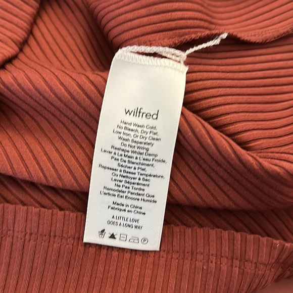 Aritzia Wilfred Jeanne Dress in Cider Gold - Picture 5 of 6